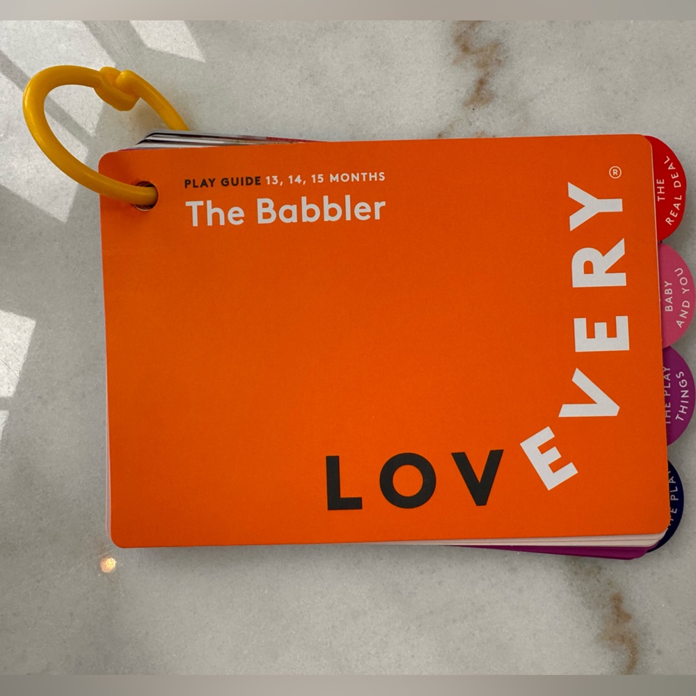 Lovevery The Babbler Play Guide - Orange